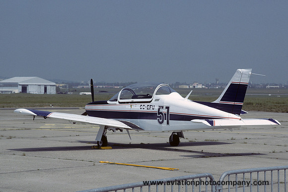 Enaer T-35B Pilan CC-EFU at the Paris Air Show (1985)