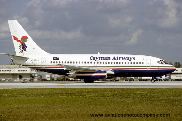 Cayman Airways Boeing 737-2T4(A) N705ML (1992)