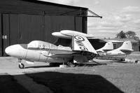 Royal Navy De Havilland Sea Venom FAW.20 WM517 at Abbotsinch AHU (1959)
