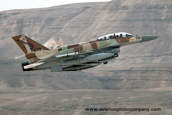 Israeli Air Force 201 Squadron Lockheed F-16I 849 at Ovda (2013)