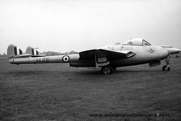 RAF 608 Squadron De Havilland Vampire F.3 VV206/J