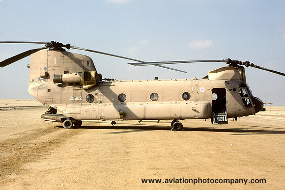 RAF Vertol Chinook HC.1 ZD882 during Operation Granby (1991)