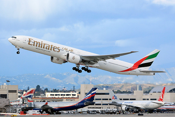 Emirates Boeing 777-300ER A6-EGC at Los Angeles IAP (2013)