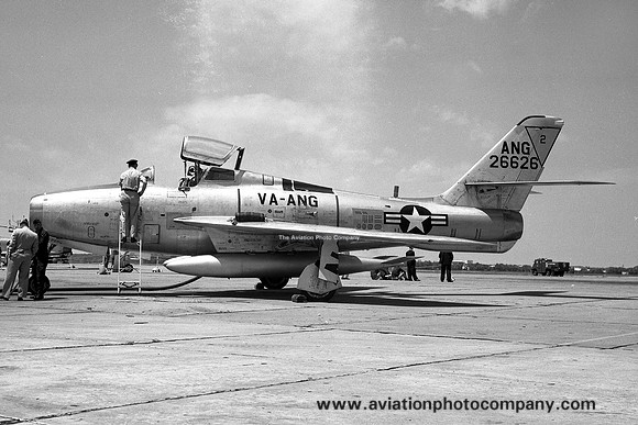 USAF Virginia ANG 149 FIS Republic F-84F Thunderstreak 52-6626 (1959)