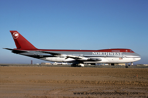 Northwest Boeing 747 N604US Stored at Mojave (1993)