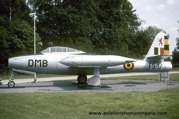 Belgian Air Force Republic F-84G FS-17 displayed at Kleine Brogel (2005)