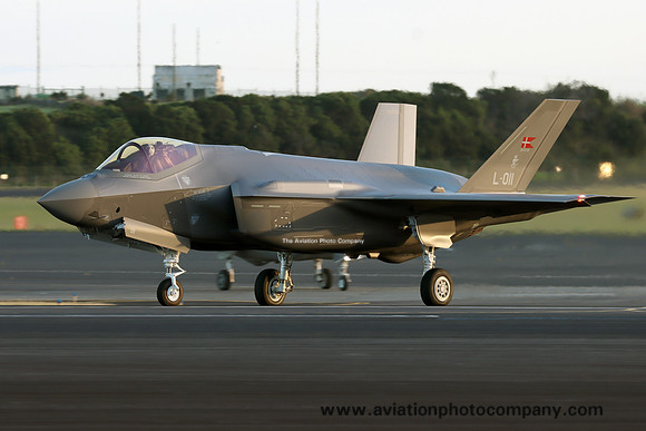 Danish Air Force Lockheed F-35A L-011 at Lajes (2024)