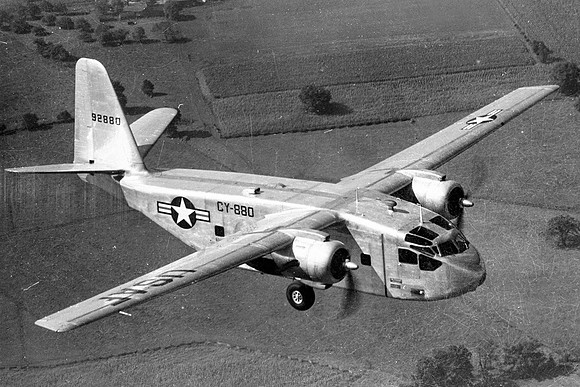 USAF Chase YC-122B Avitruck 49-2880 Air to Air