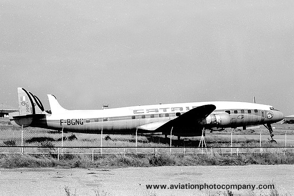 Catair Lockheed L-1049G Constellation F-BGNG Stored at Nimes (1978)