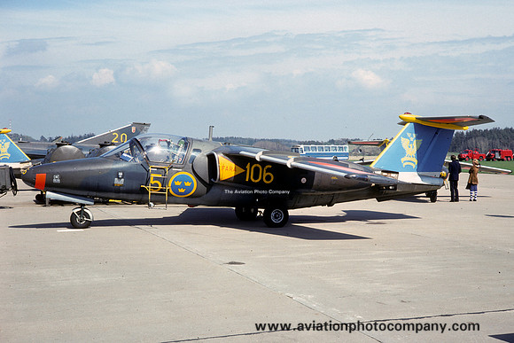 Swedish Air Force F5 SAAB 105 Sk-60A 60106/106 (1976)