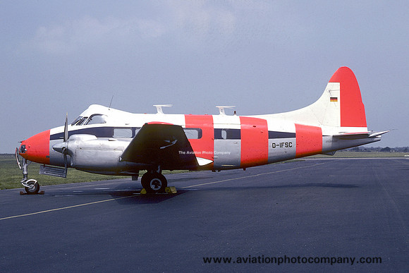 West Germany Flight Inspection De Havilland Dove 7 D-IFSC (1978)