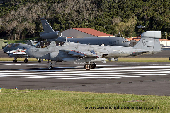 US Marines VMAQ-4 Grumman EA-6B Prowler 162936/RM-09 at Lajes (2011)