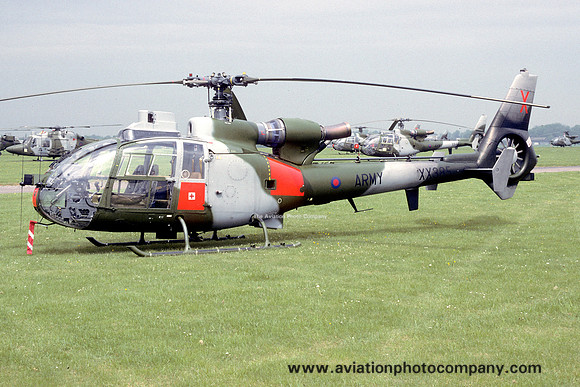 AAC 670 Squadron Westland Gazelle AH.1 XX385 at Middle Wallop (1994)