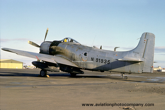 Ex French Air Force Douglas AD-4N Skyraider N91935/124156 (1977)