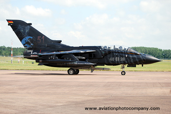 German Air Force TLG51 Panavia Tornado ECR 46+28 at RIAT Fairford (2014)