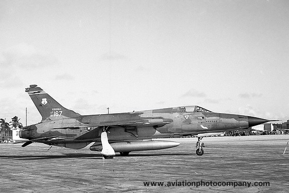 USAF Virginia ANG 149 TFS Republic F-105D Thunderchief 61-0167