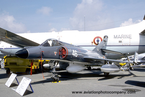 French Navy Dassault Super Etendard 46 at the Paris Air Show (1987)