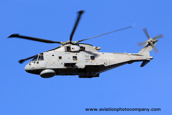 Royal Navy Westland Merlin HM.1 ZH852/CU at Prestwick (2013)