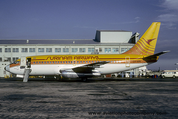 Surinam Airways Boeing 737-200 OY-APR (1984)