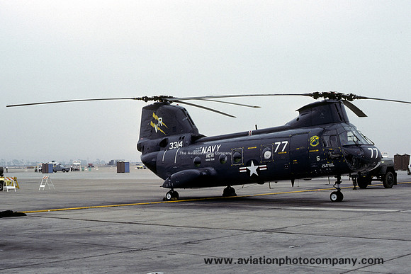US Navy HC-11 Vertol CH-46E Sea Knight 153314/VR-77 (1979)