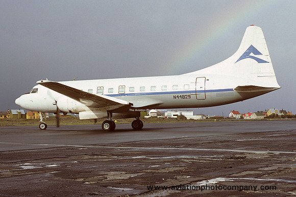 Convair 440 N44829 at Reykjavik (1977)