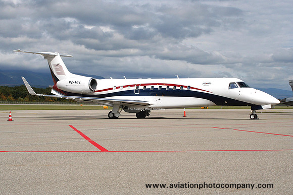 RusJet Embraer ERJ-135BJ Legacy 600 P4-MIV at Geneva (2008)