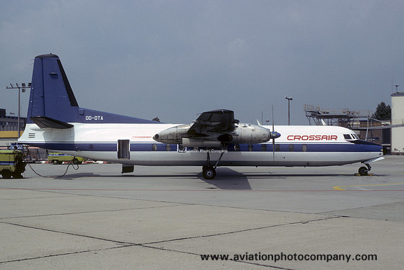 Crossair Fokker F-27-200 OO-DTA (1984)